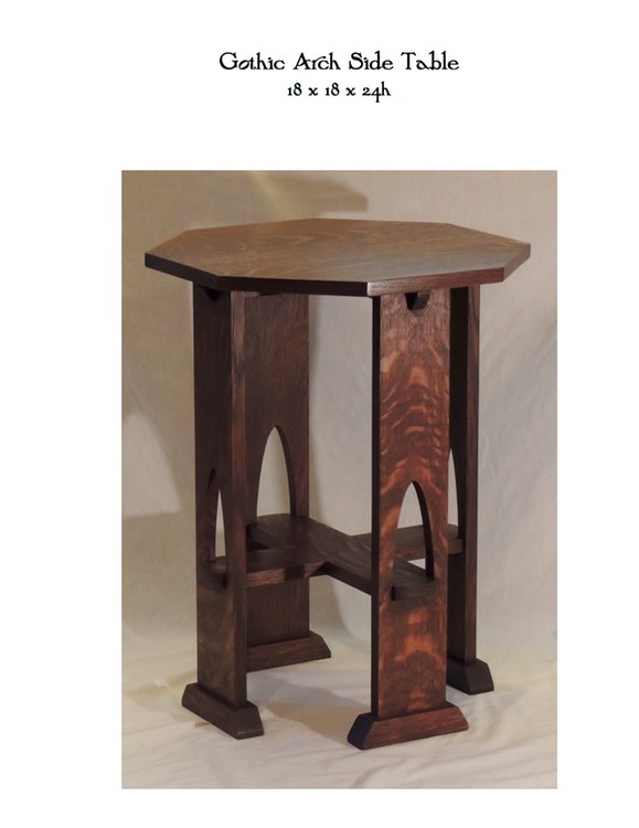 Gothic Arch Side Table
