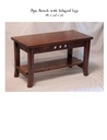 Spa Bench with Inlayed Leg